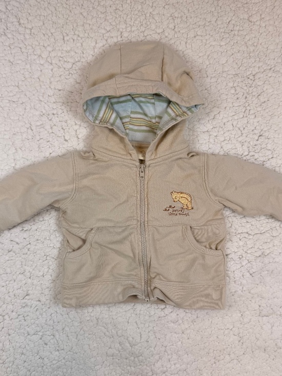 Winnie-the-Pooh Other - Classic Winnie the Pooh "Nature's Little Thing" Tan Hooded Zip Jacket 3M